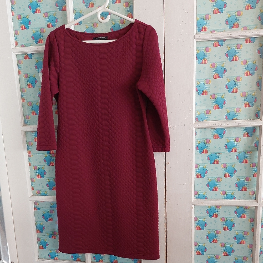 ElegantSheragano Burgundy Dress Size 12